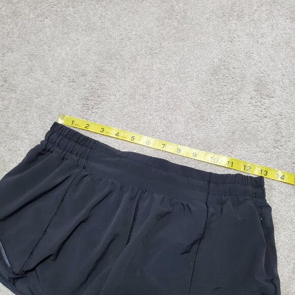 LULULEMON Hotty Hot Shorts 2 II Swift Mesh Lined Running Gym Black Womens 8 x 2" - Picture 13 of 16